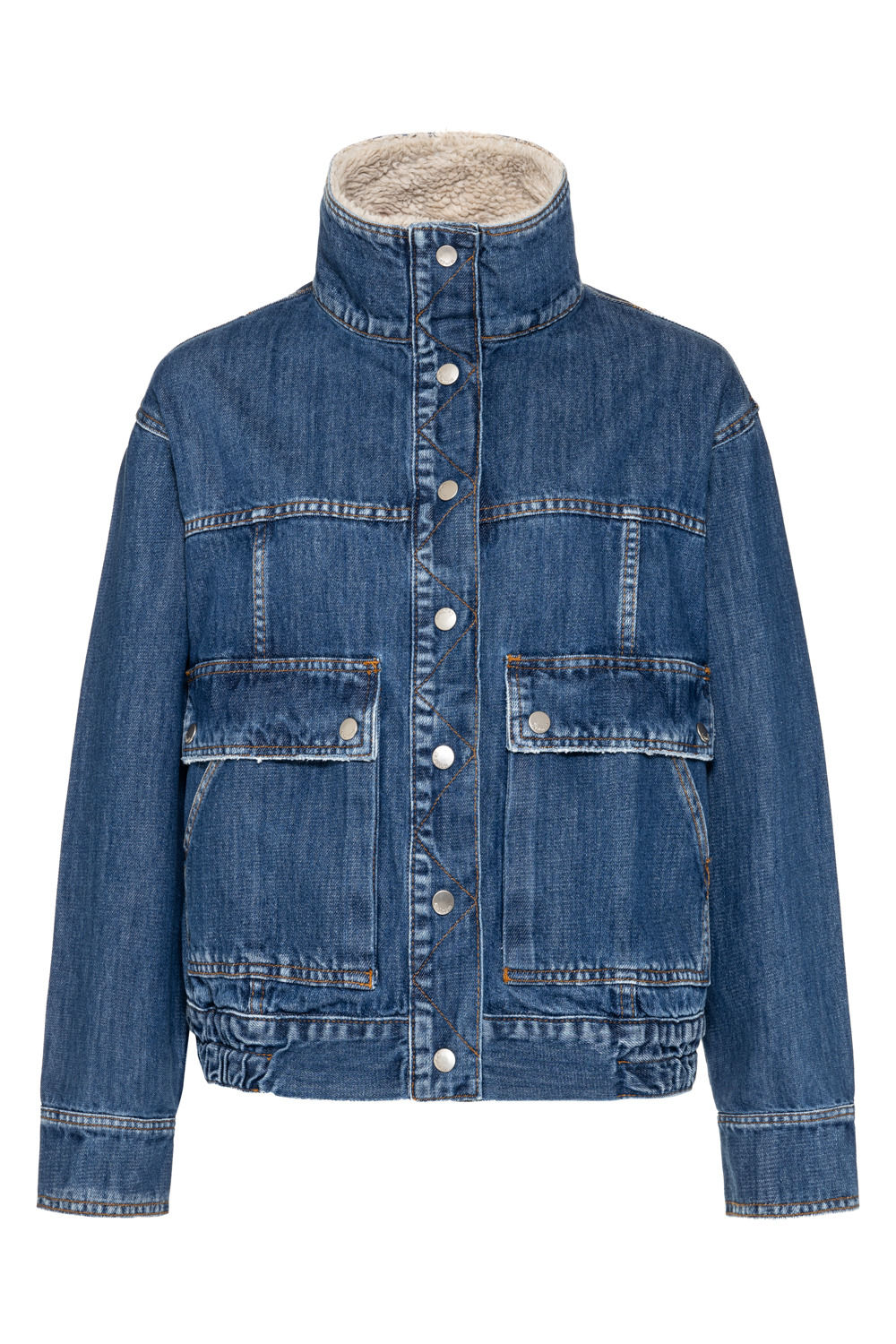 Jaqueta Bomber Sherpa Jeans L*Dnim