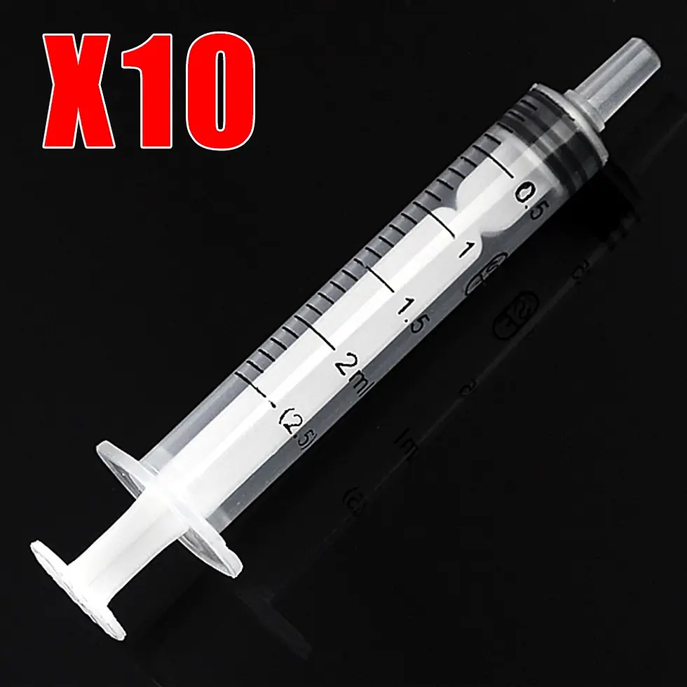 Thumbnail: 1ml 2.5ml 3ml 5ml 10ml 20ml 30ml 50ml 10Pcs Disposable Pet Syringe