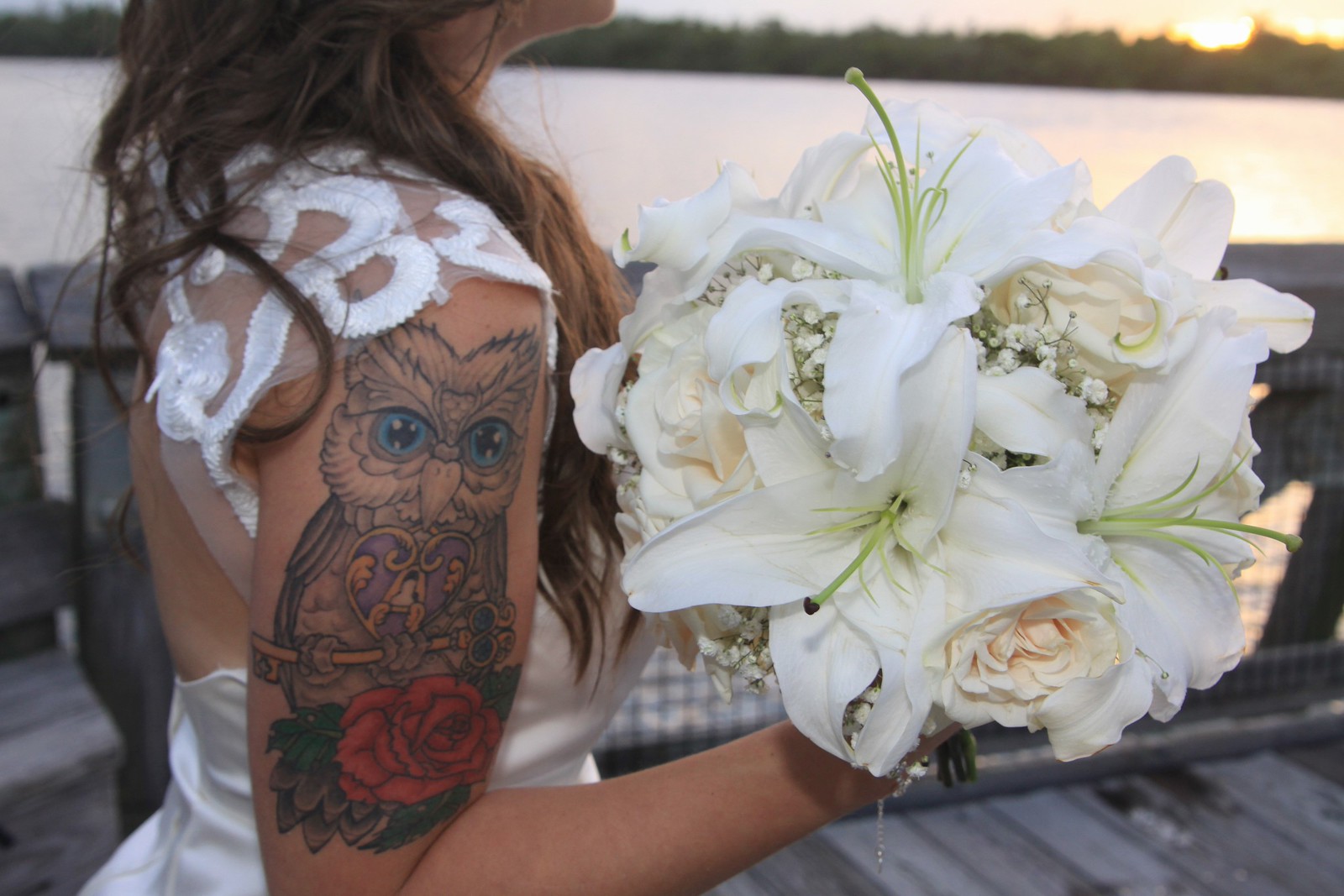 Lily and Rose Bouquet