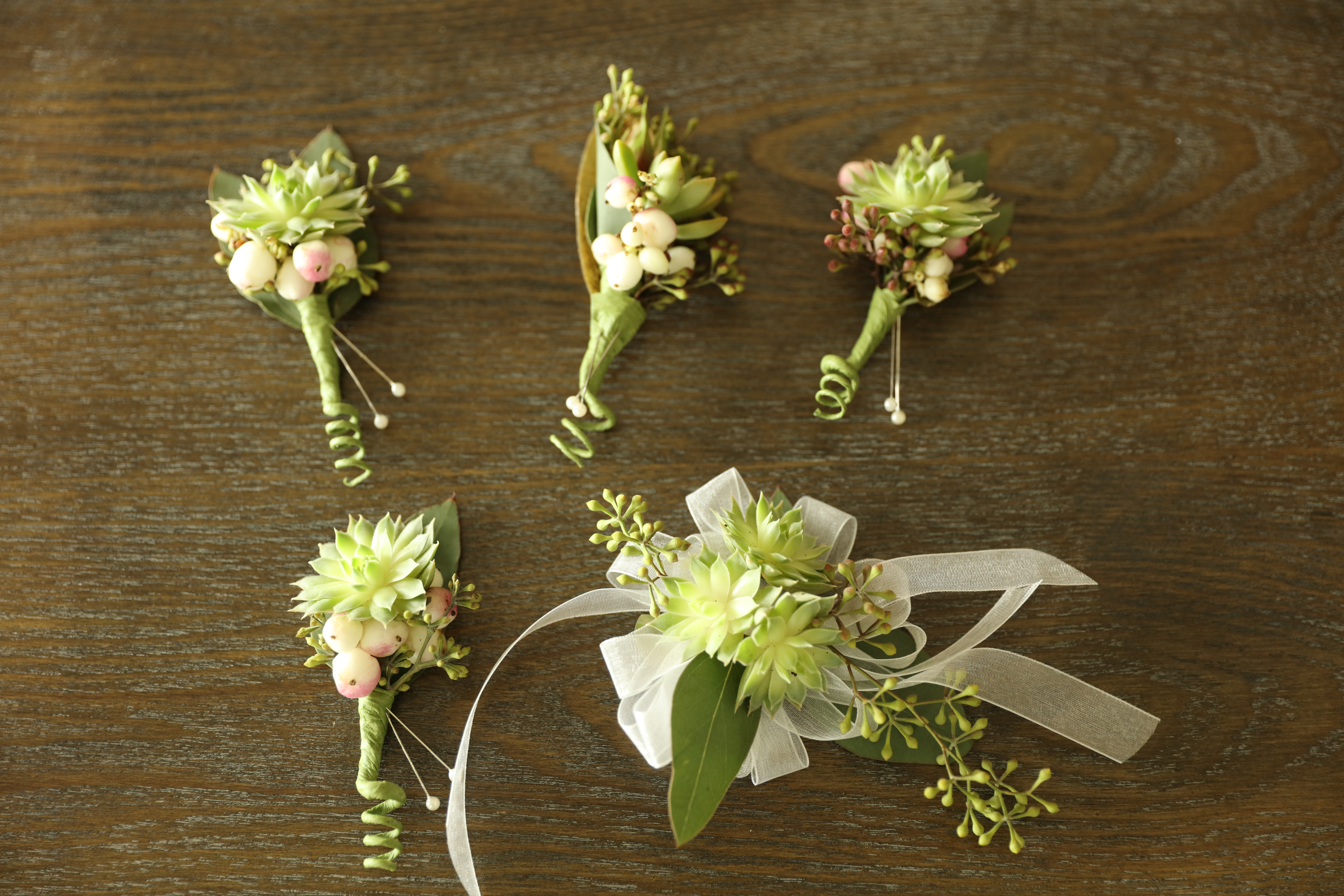Succulent Composite Boutonnieres