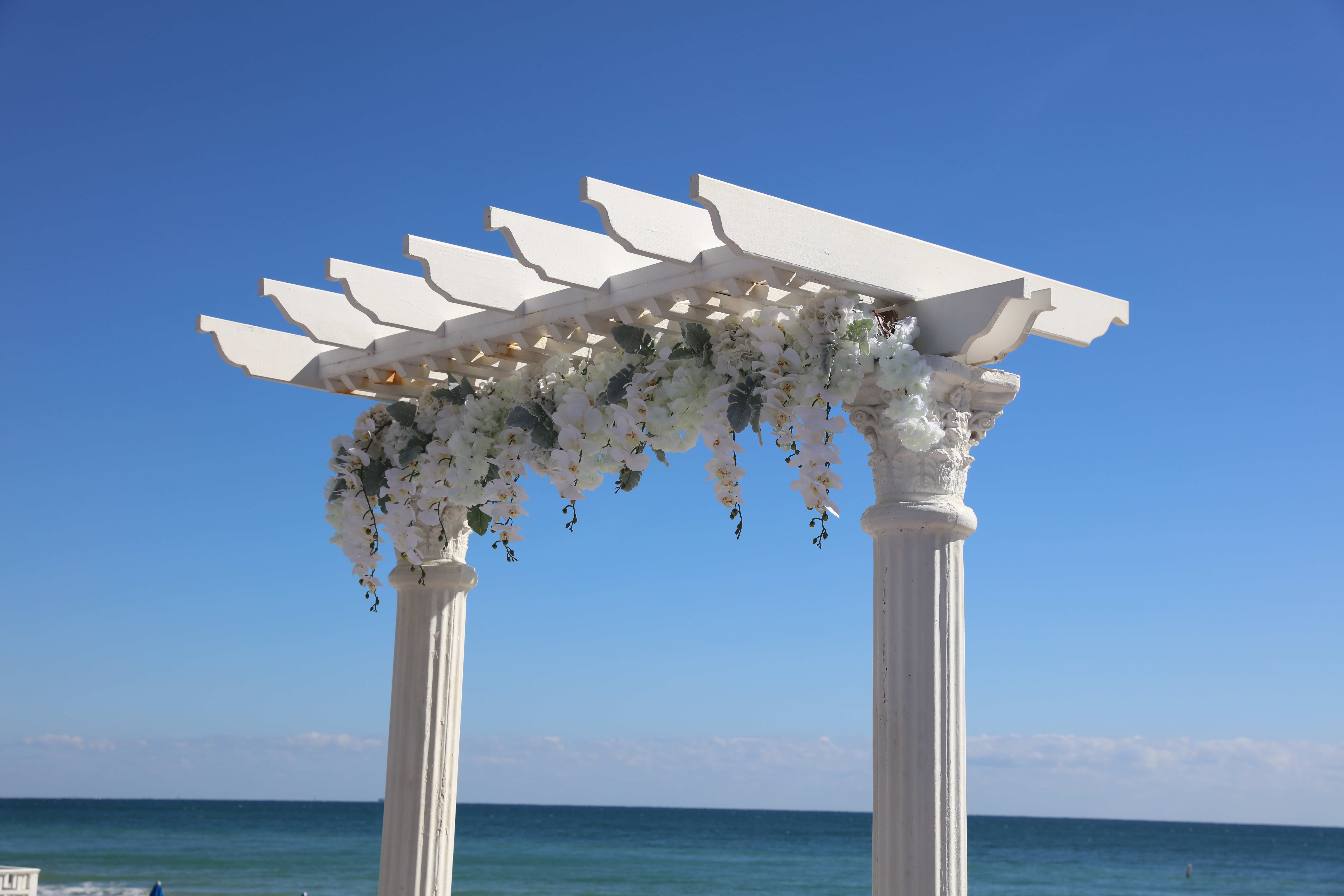 Ocean Sky Arch and Floral Beam