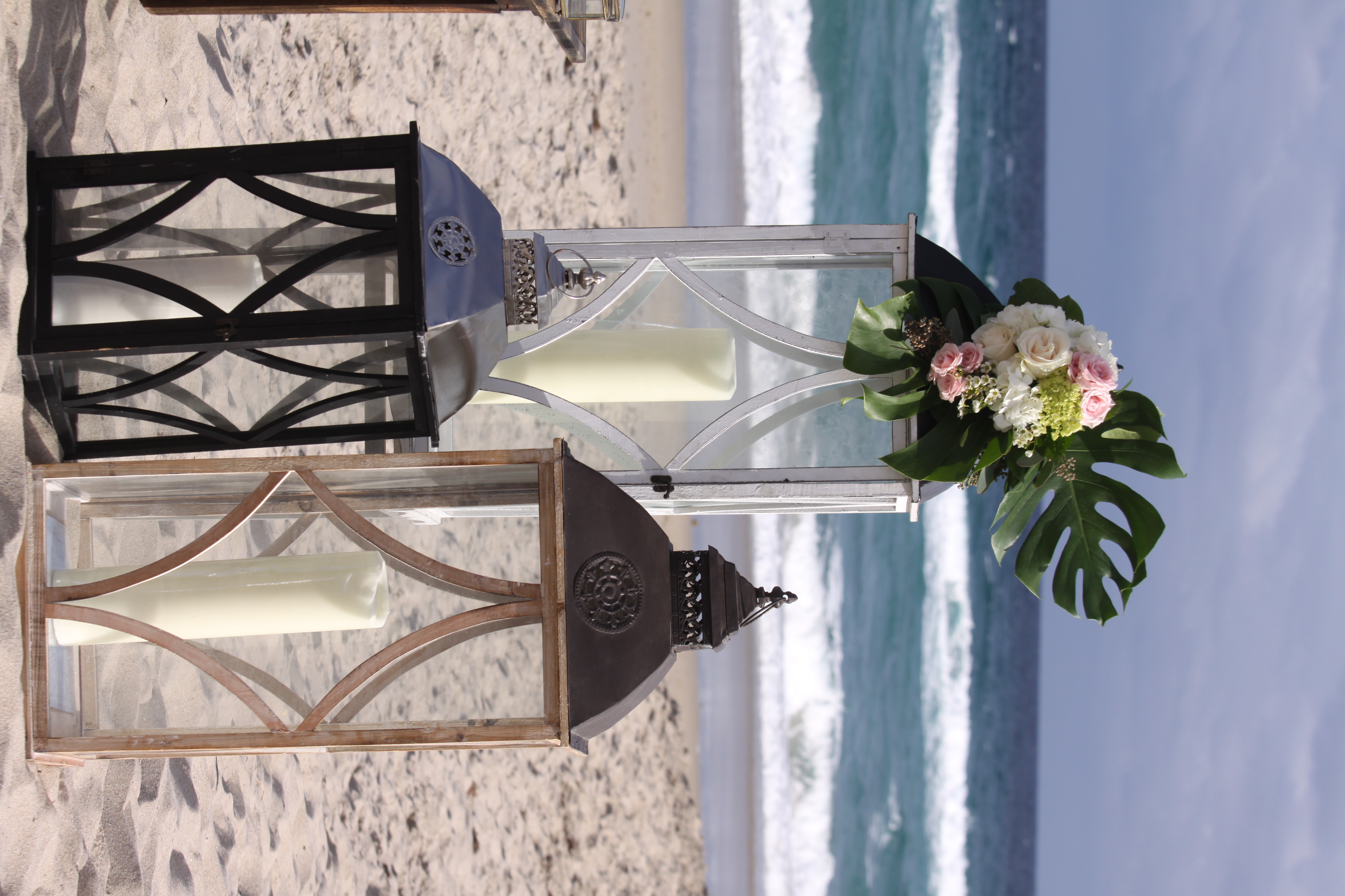 Giant Lantern Altar with Florals
