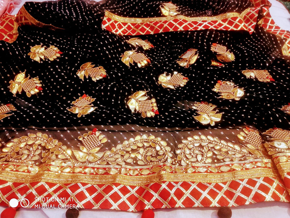 Thumbnail: Pure Georgette Saree 6 colors