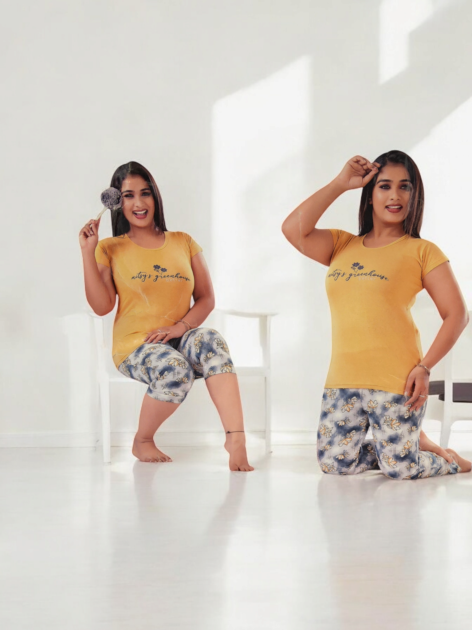 GIRLS T-SHIRT LOWER CAPRI