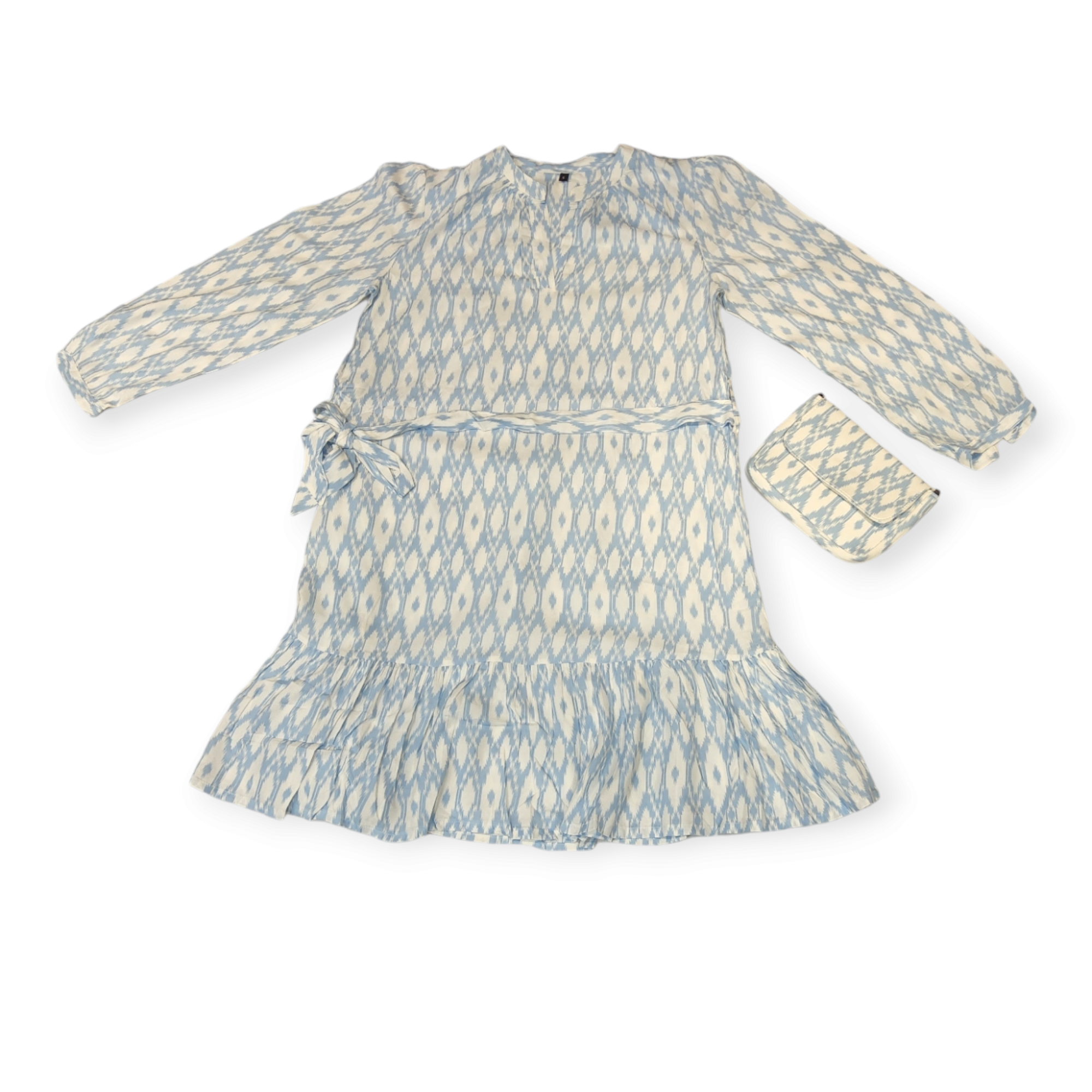 PRINTED GOWN KURTI WITH WALLET