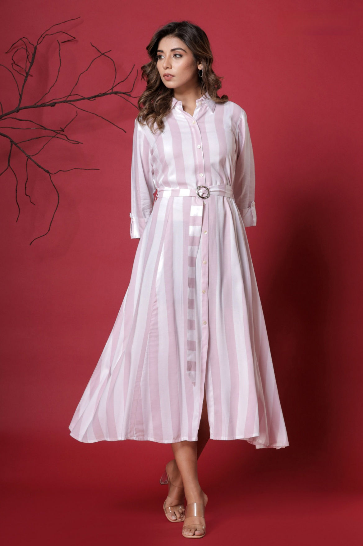 PRINTED GOWN KURTI WITH JUTI