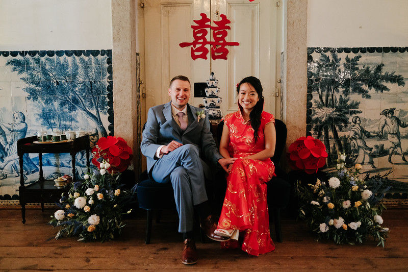 Bride and Groom Chinese Tea Ceremony 