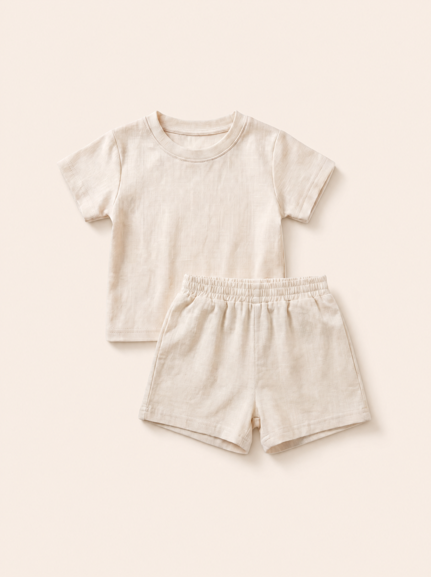Coloured Cotton 2 pc Tee and Shorts