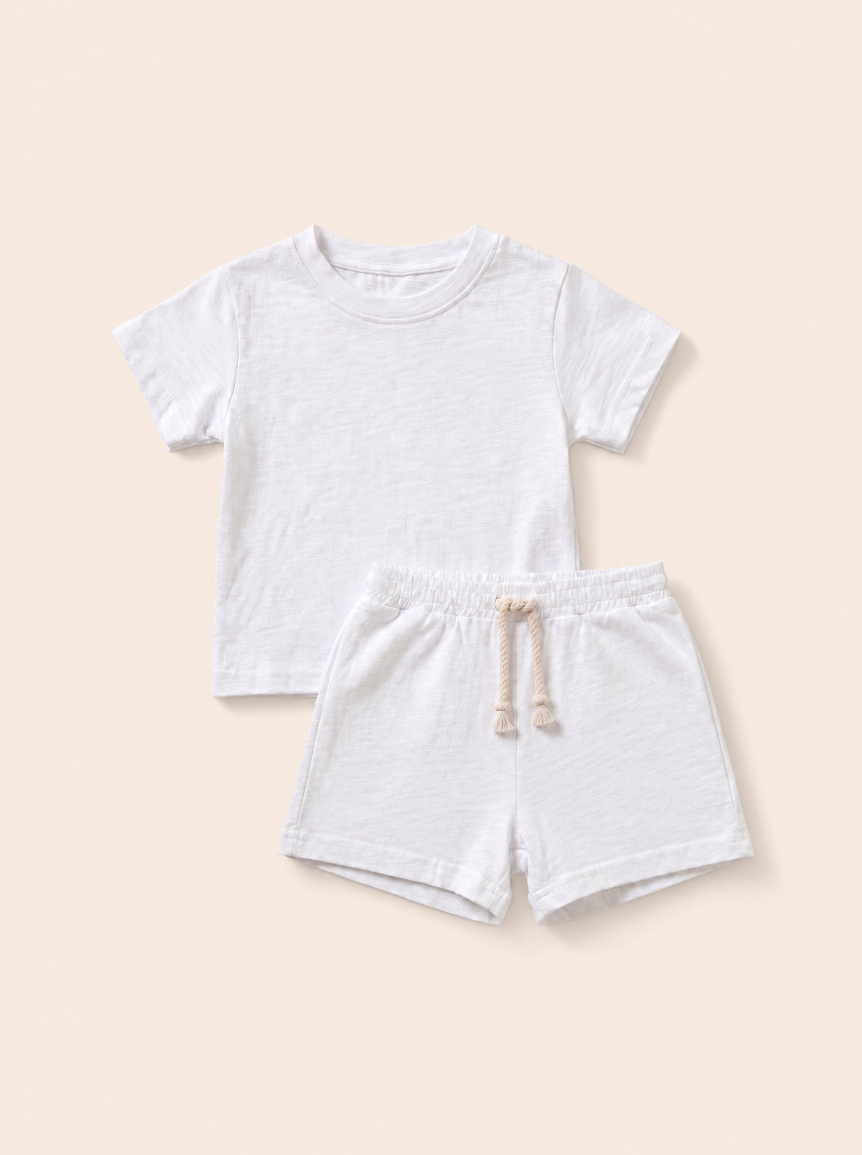 No Bleach Organic Cotton 2 pc Tee and Shorts