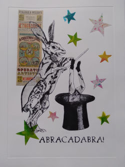 Role reversal - Drypoint with Chine colle printed with press