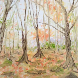 Into the Woods  - 1 hour Oil paint challenge on canvas