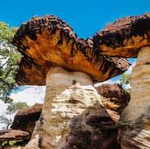 Sao Chaliang, Mushroom-like Rocks in Ubon Ratchathani, Thailand