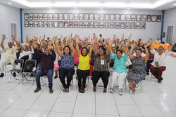 charla a la comunidad adulta mayor en el marco de la semana del adulto mayor en agosto del 2019