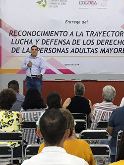 charla a la comunidad en el marco de los Derechos Humanos 2019 en el estado de Colima, Mex.
