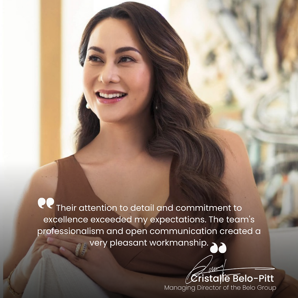 Collection of client testimonials highlighting Globalhome quality and service