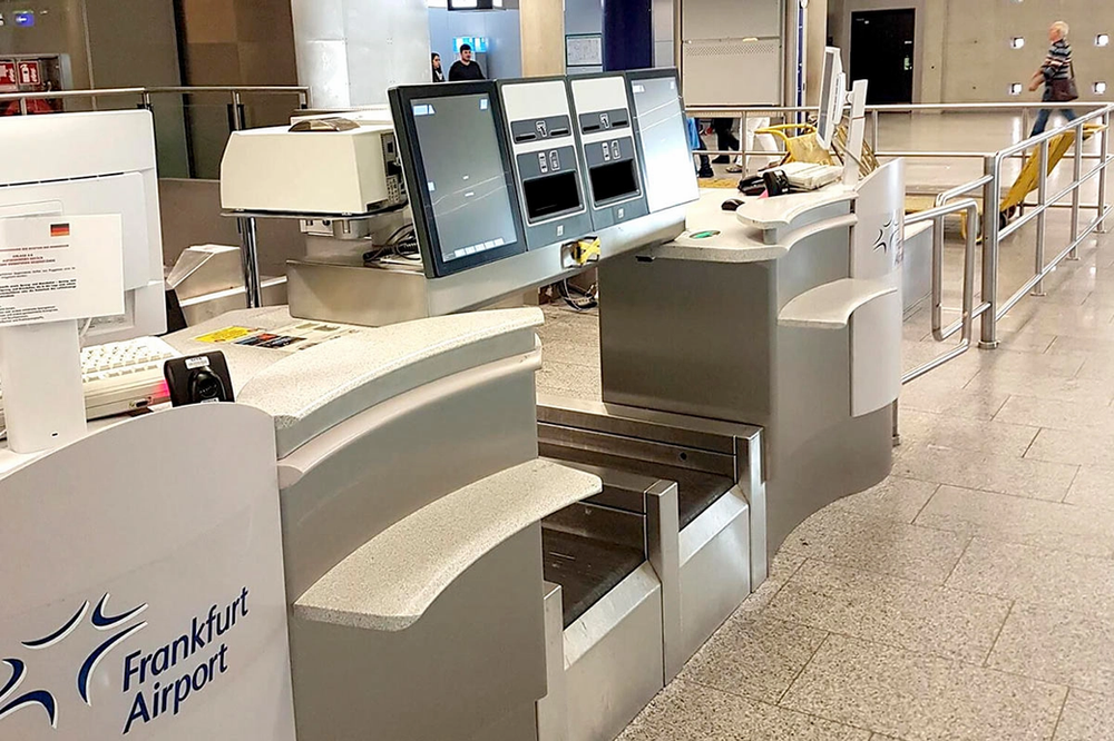 SelfService Bag Drop to Frankfurt Airport