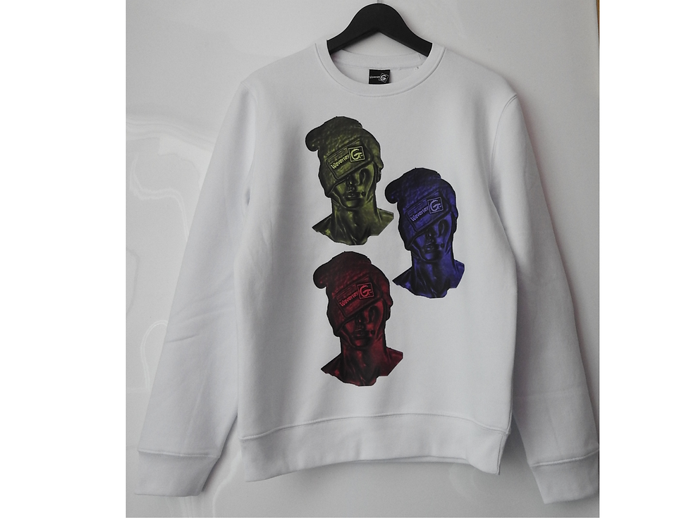 Thumbnail: Designer Jumpers for Men & Women | Urban Fashion 3Heads White