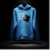 Thumbnail: Hoodies Aqua Blue For Men Urban Vintage Mash Up Logo