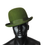 Thumbnail: Bright Olive Green Bowler Hat For Men And Women by waverleyg
