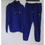 Thumbnail: Men's Blue 2Pcs Hoodie Tracksuit Set Athletic Jogging Suits