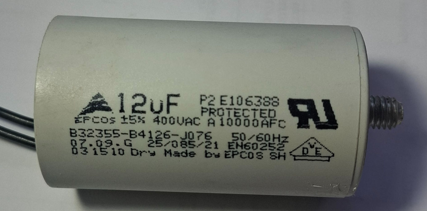 CAPACITOR DE PARTIDA 12MFD 400V