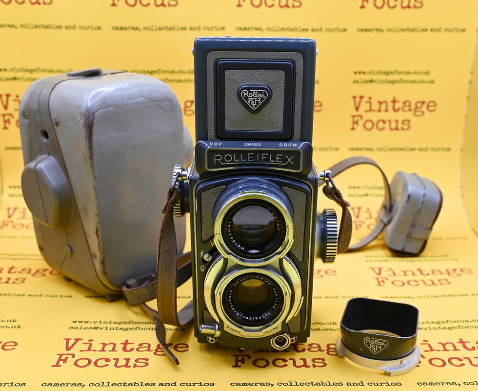 Thumbnail: Front view Rolleiflex 4x4 Grey Baby 127 film camera