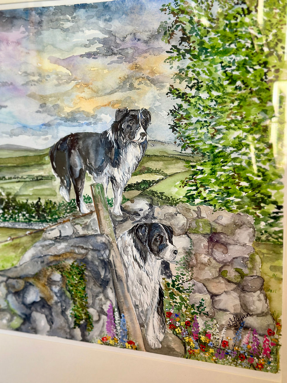 Thumbnail: “ON THE LOOKOUT” Original Framed Watercolour Painting