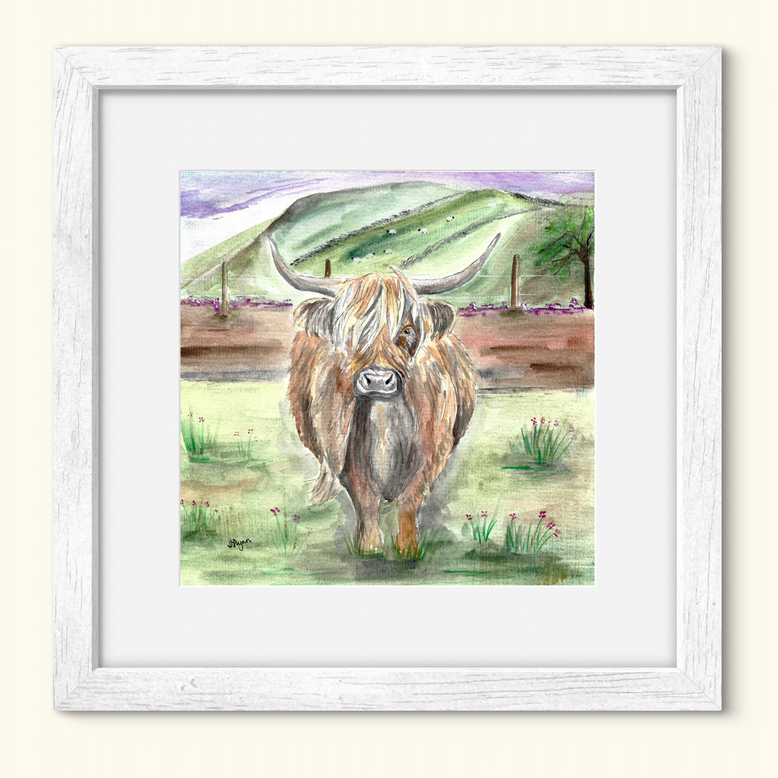 BONNIE WEE LASS Framed Print