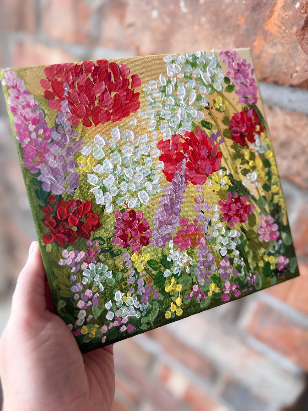 Thumbnail: “A Pocketful of Blooms” Original Floral Painting 