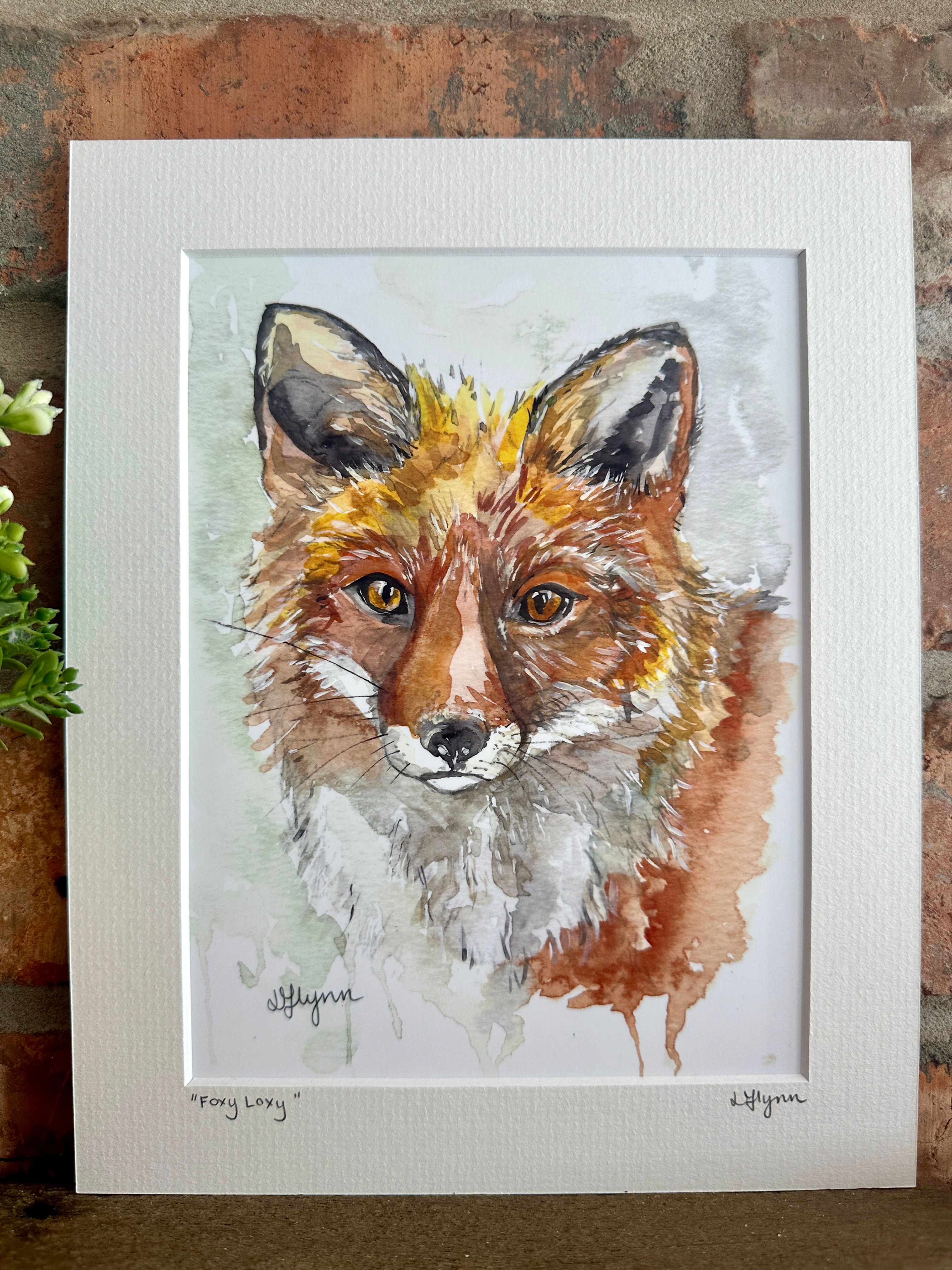FOXY LOXY 10 x 8" Signed Mounted Print