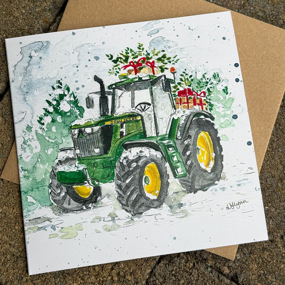 Thumbnail: A JOHN DEERE CHRISTMAS Greetings Card