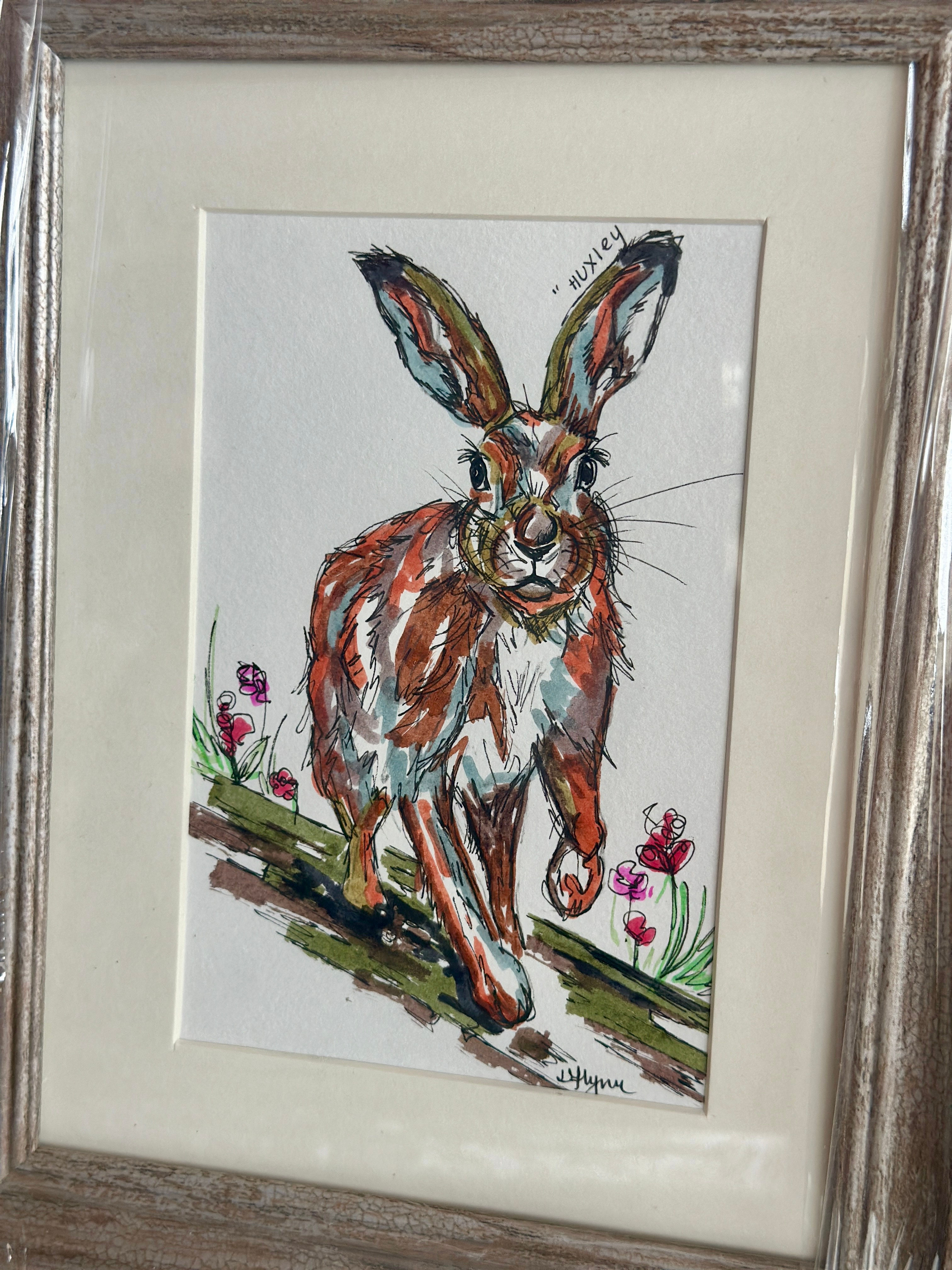 HUXLEY HARE - Pen and Ink Drawing