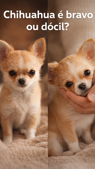 Chihuahua é bravo ou dócil? Entenda o comportamento da raça