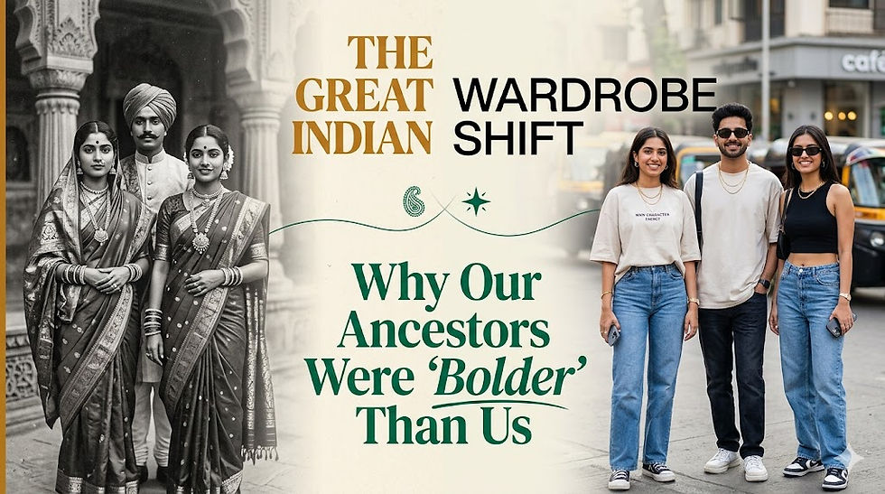 The Great Indian Wardrobe Shift: Why Our Ancestors Were "Bolder" Than Us
