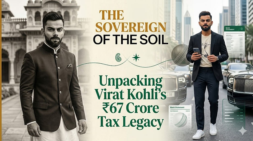 The Sovereign of the Soil: Unpacking Virat Kohli’s ₹67 Crore Tax Legacy