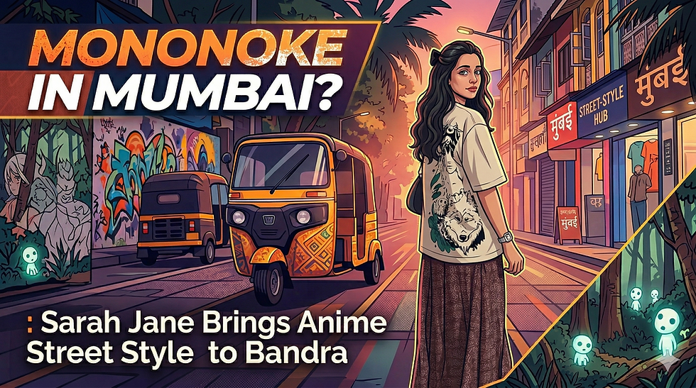 Mononoke in Mumbai?: Sarah Jane Brings Anime Street Style to Bandra