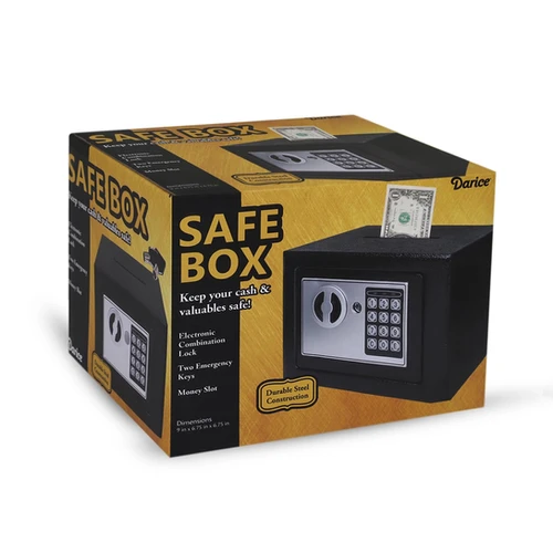 Safe Box For Money – Safe with Electronic Combination Lock | Darice