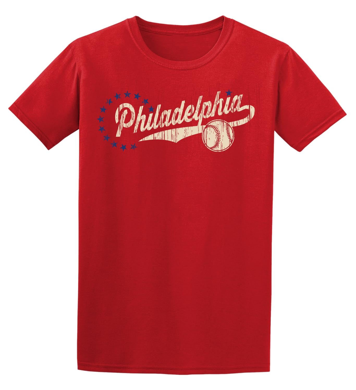 J2 Sport Philadelphia Baseball T-Shirt – Men & Women Short Sleeve Sport Shirt Re