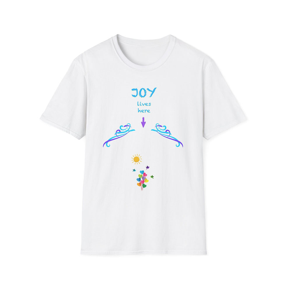 JOY LIVES HERE Pregnancy Tee