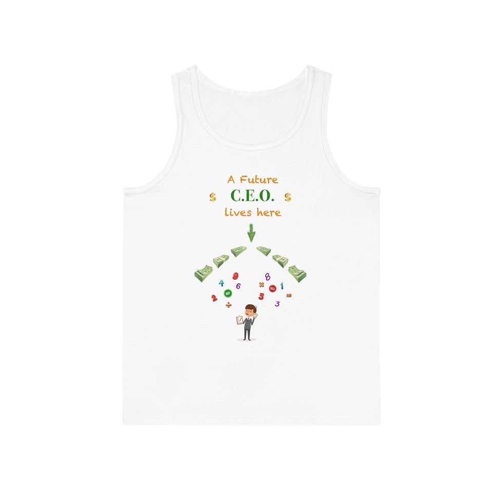 A Future CEO LIVES HERE Pregnancy Tank Top (Boy)