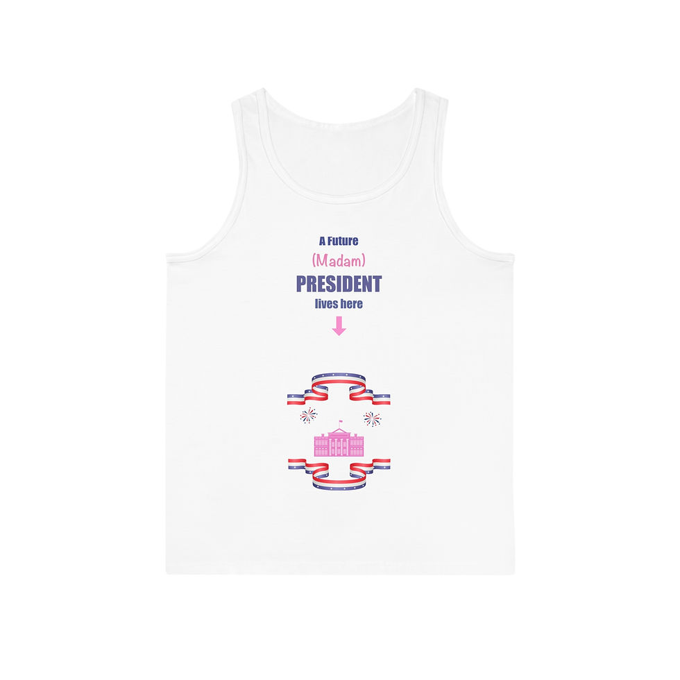 A Future MADAM President LIVES HERE Pregnancy Tank Top