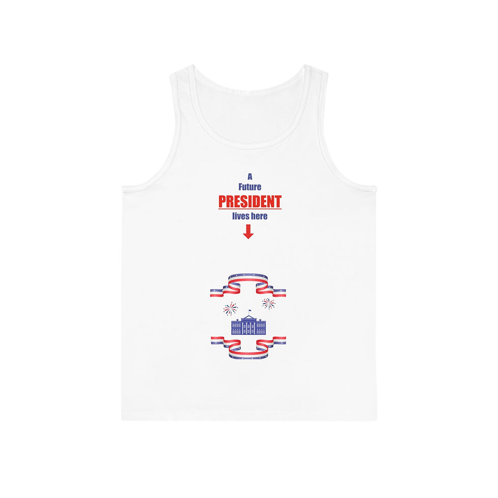 A Future PRESIDENT LIVES HERE Pregnancy Tank Top