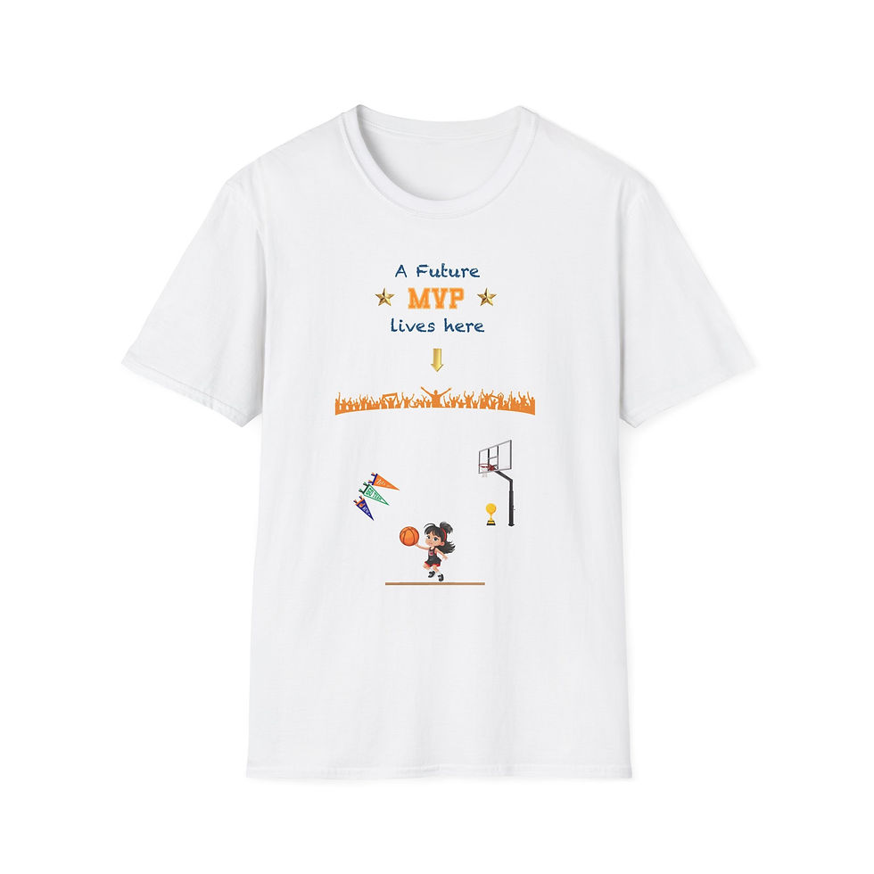 A Future Basketball MVP LIVES HERE Pregnancy Tee (Girl)