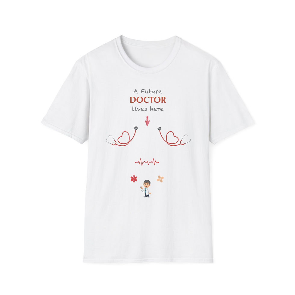 A Future DOCTOR LIVES HERE Pregnancy Tee