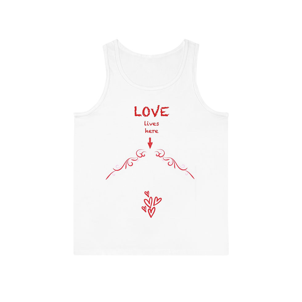 LOVE LIVES HERE Pregnancy Tank Top