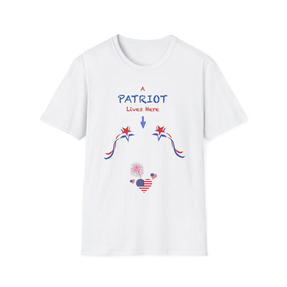 A PATRIOT LIVES HERE Pregnancy Tee