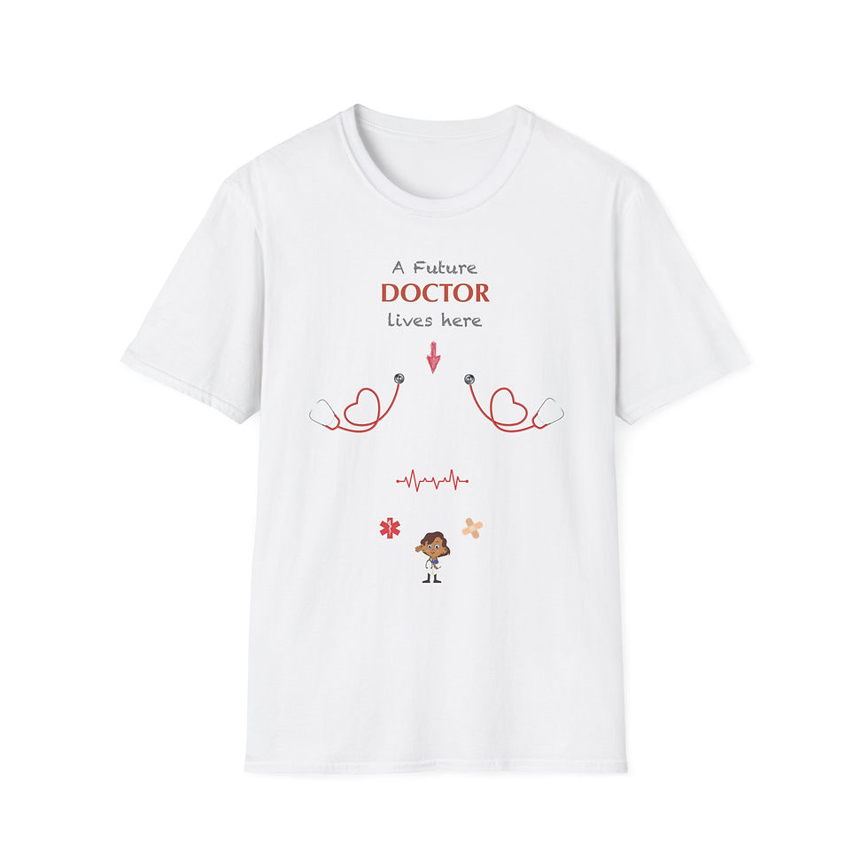 A Future DOCTOR LIVES HERE Pregnancy Tee  (Girl o/c)
