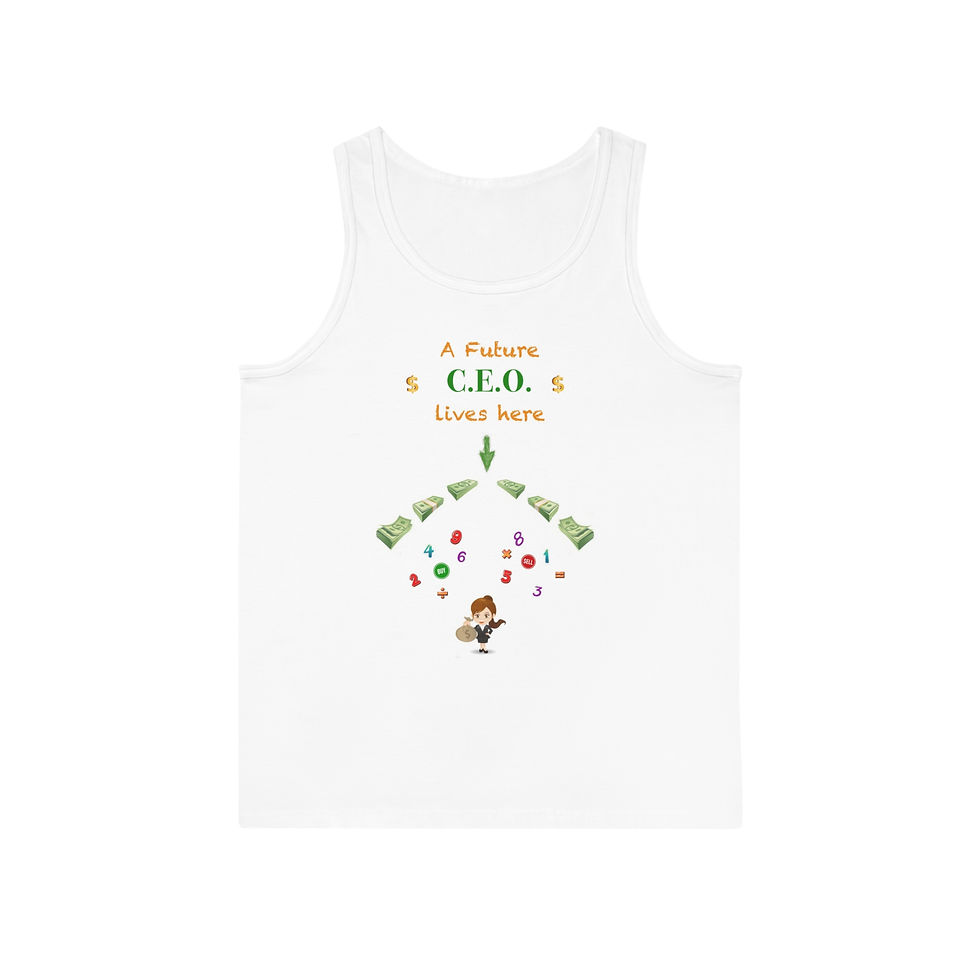 A Future CEO LIVES HERE Pregnancy Tank Top (Girl)