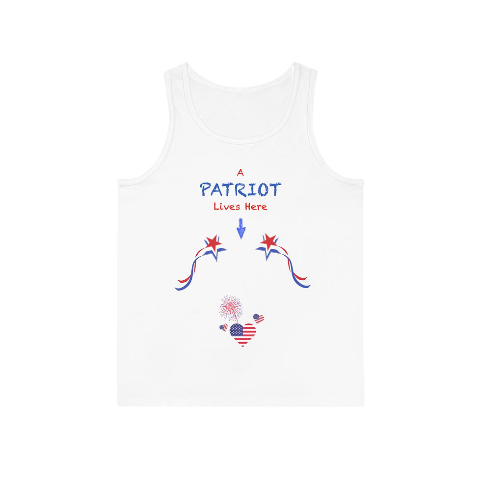 A PATRIOT LIVES HERE Pregnancy Tank Top