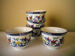 YUNOMI, tasses à Thé IMARI-YAKI (lot de 5)